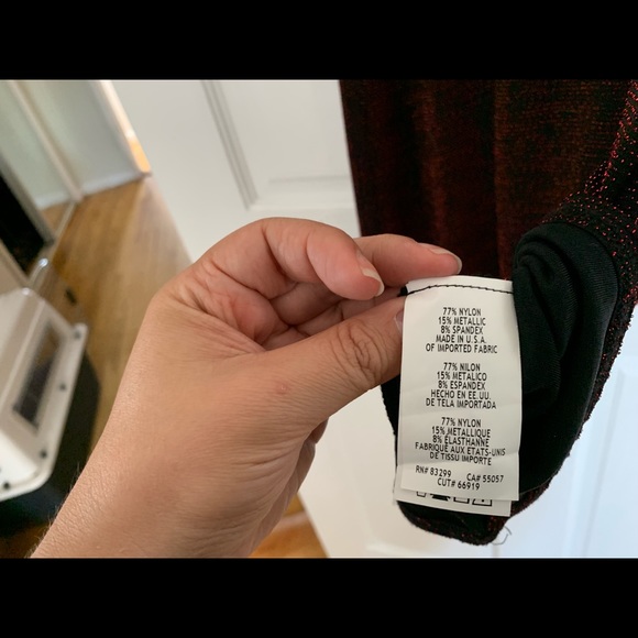 shimmery red and black dress - Picture 5 of 5